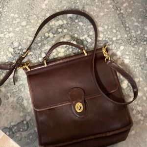 Vintage Coach Willis 9927 Mahogany Brown Made in Costa Rica Unused Unrestored